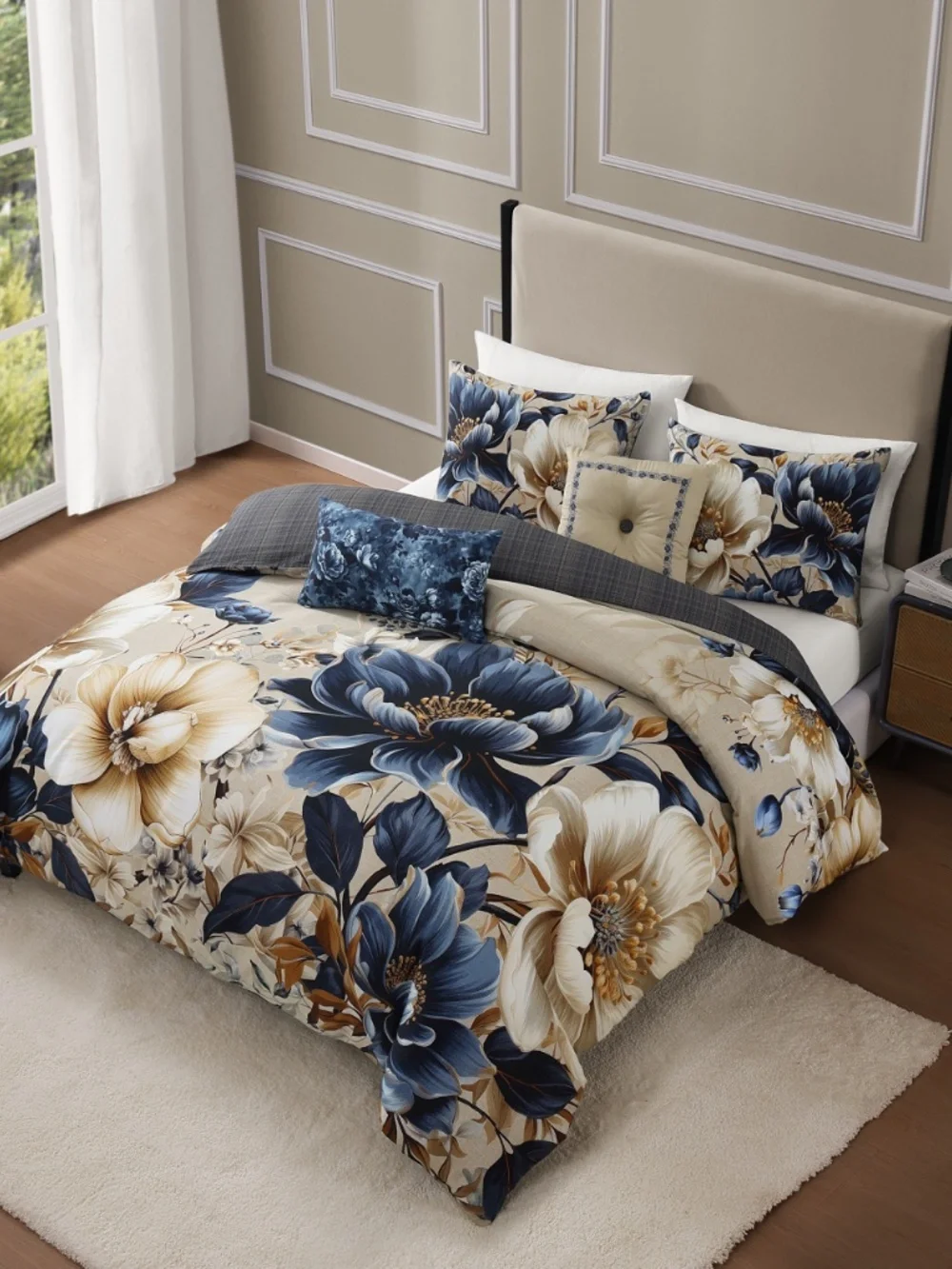 Bebejan English Manor Reversible King Comforter Set